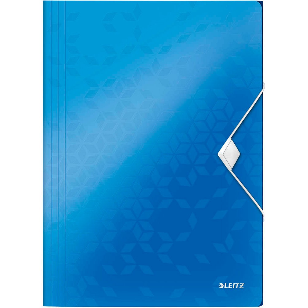 Leitz 4599 Eckspannermappe WOW - A4, PP, blau metallic