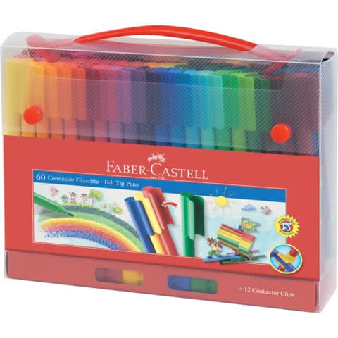 Faber-Castell Filzstifte CONNECTOR 1955560 VE60