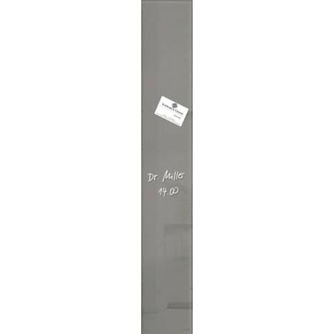 Sigel® Glas-Magnetboard artverum®, taupe, 197 x 78 cm, 19 Stück