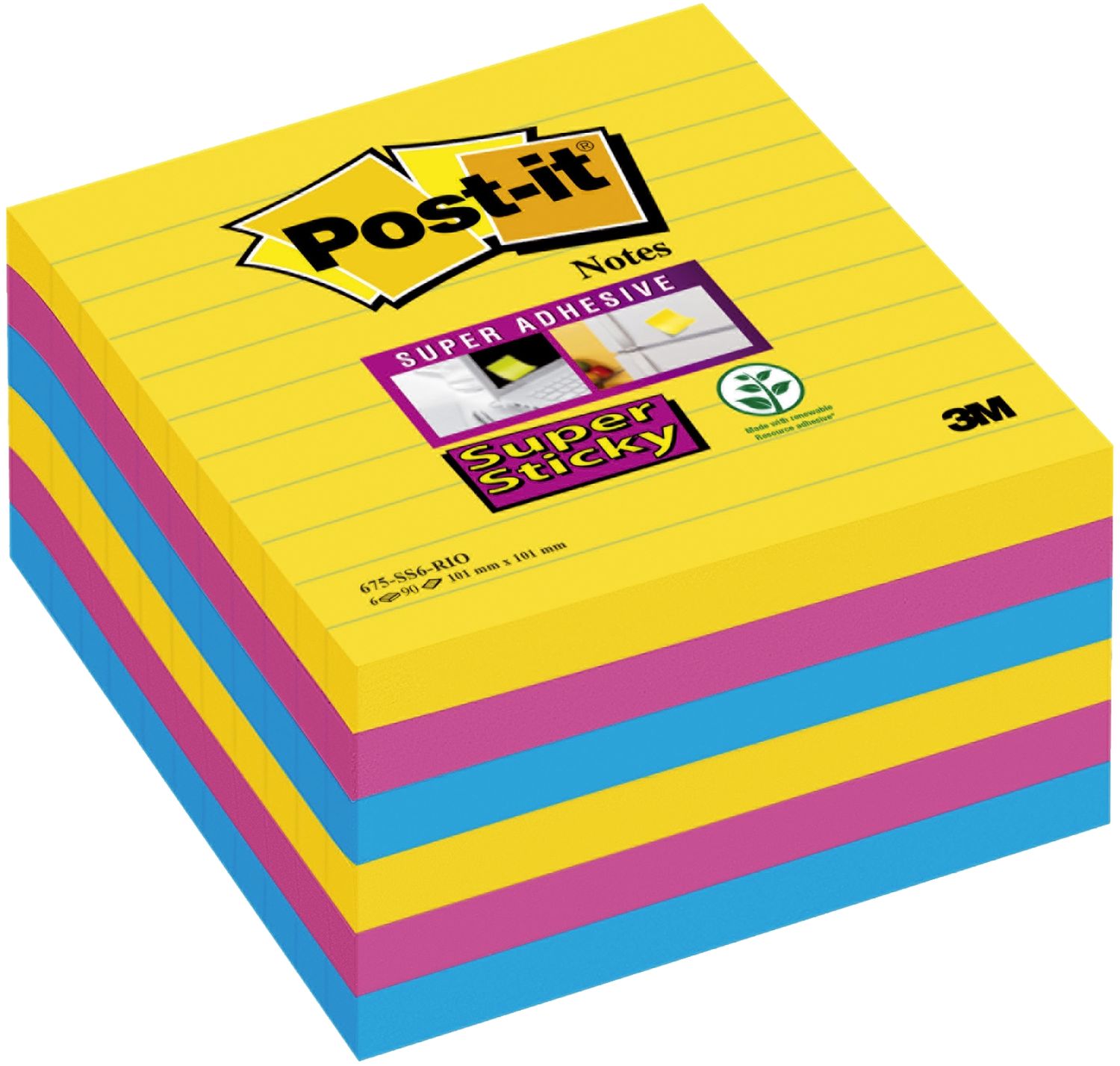 Post-it Haftnotizen 675-S6R VE6