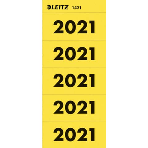 Leitz 1421 Inhaltsschild- Jahreszahl 2021 - VE 100