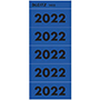 Leitz 1422 Inhaltsschild Jahrezahlen 2022 - selbstklebend, 100 Stück, blau