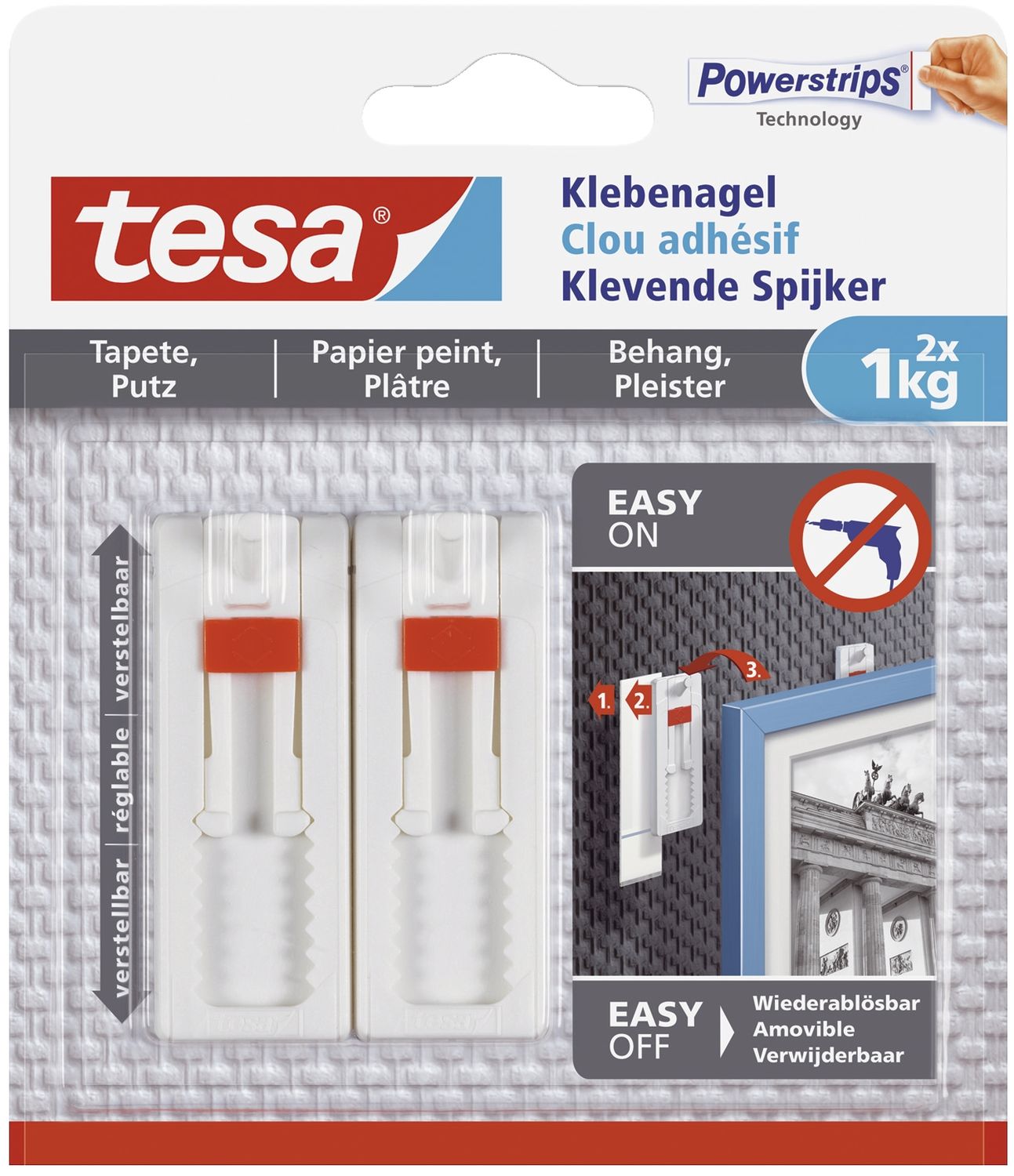 tesa Klebenagel Tapete