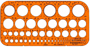 Standardgraph 1315F Kreisschablone 1-36 mm (45 Kreise)