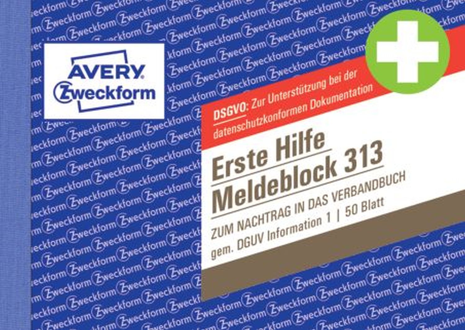 Avery Zweckform Meldeblock Erste Hilfe A6q 50BL