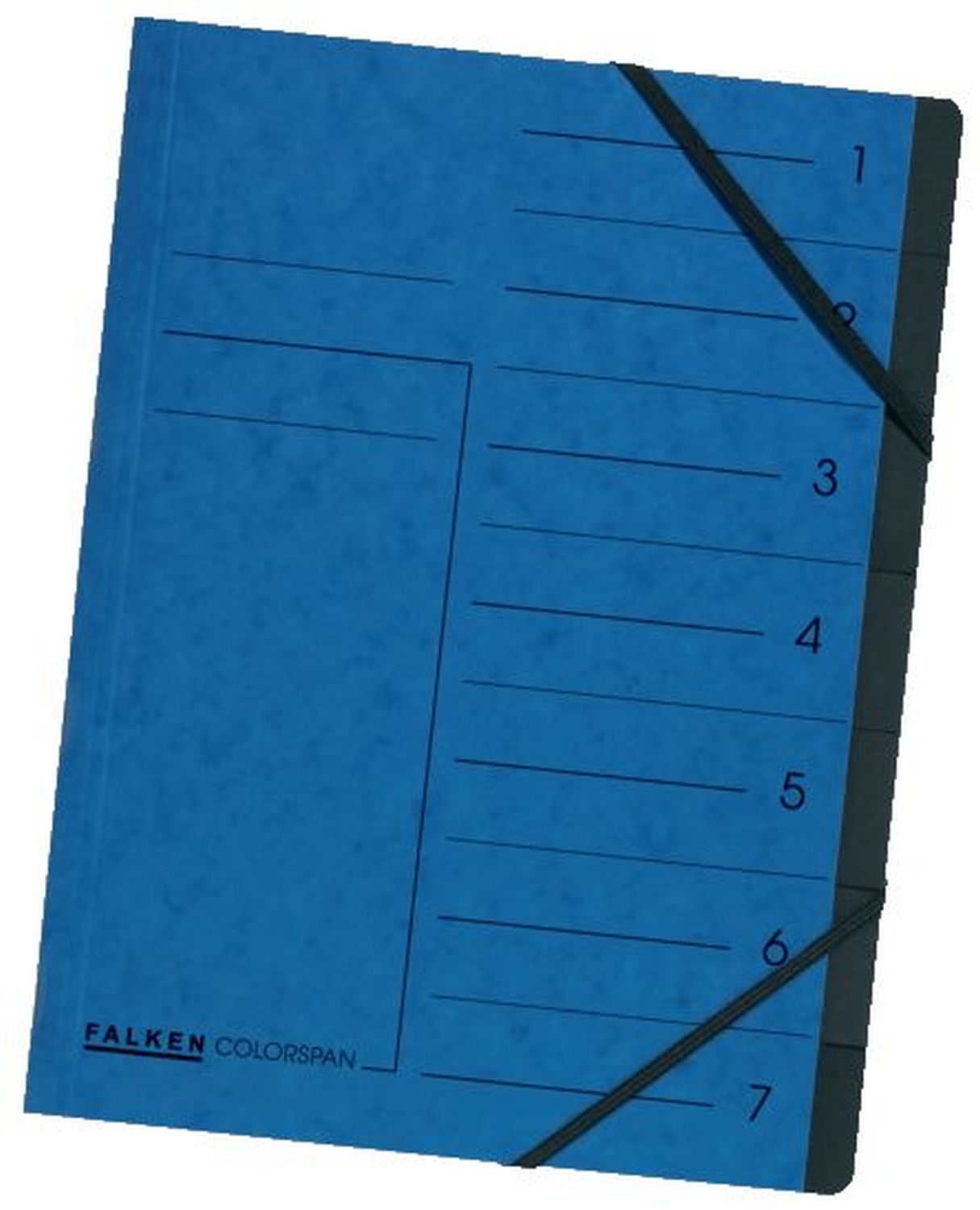 Exacompta Ordnungsmappe 540702E - 7 Fächer, A4, blau
