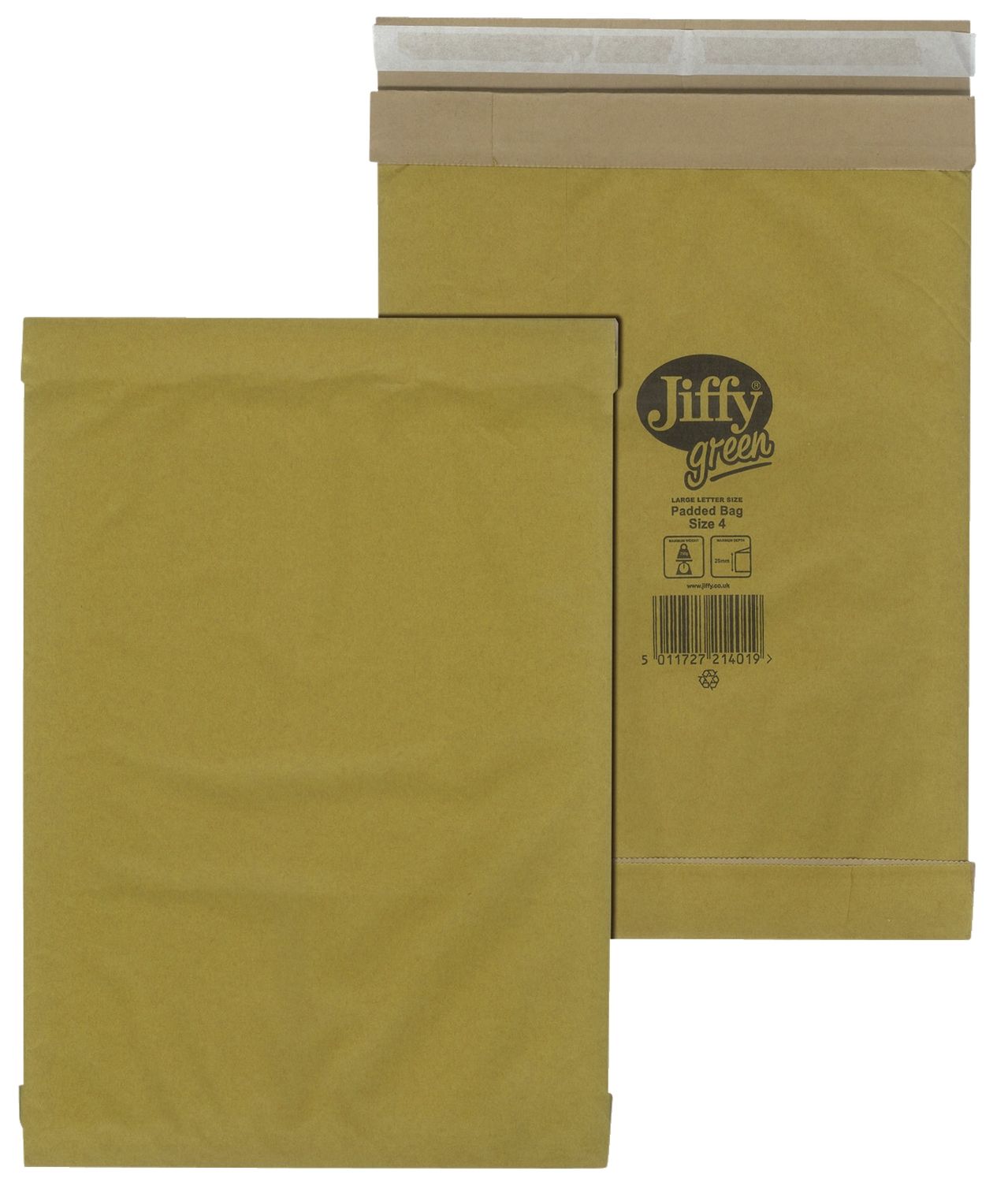 Jiffy 30001314 Papierpolstertasche Größe 4, 240x343mm braun VE100