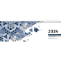 Zettler 602468 Tischquerkalender 146 - 1 Woche / 1 Seite blau 2025