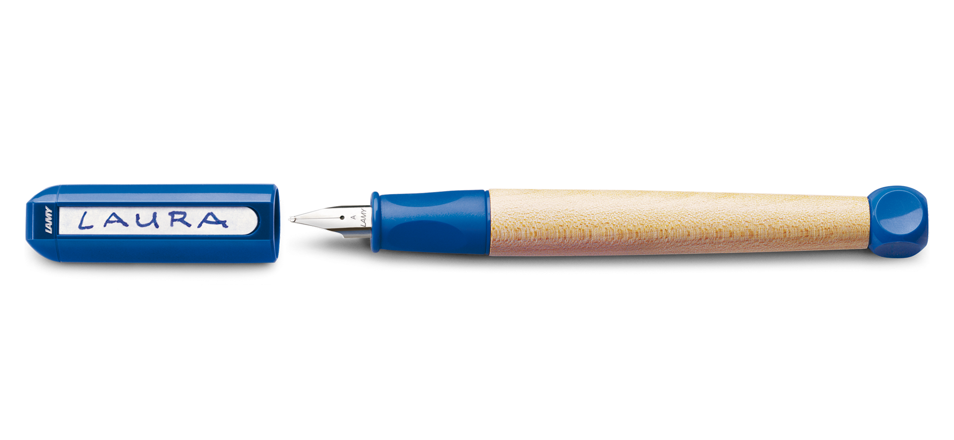 Lamy abc Patronenfüller blau/ahorn Feder A Rechtshänder