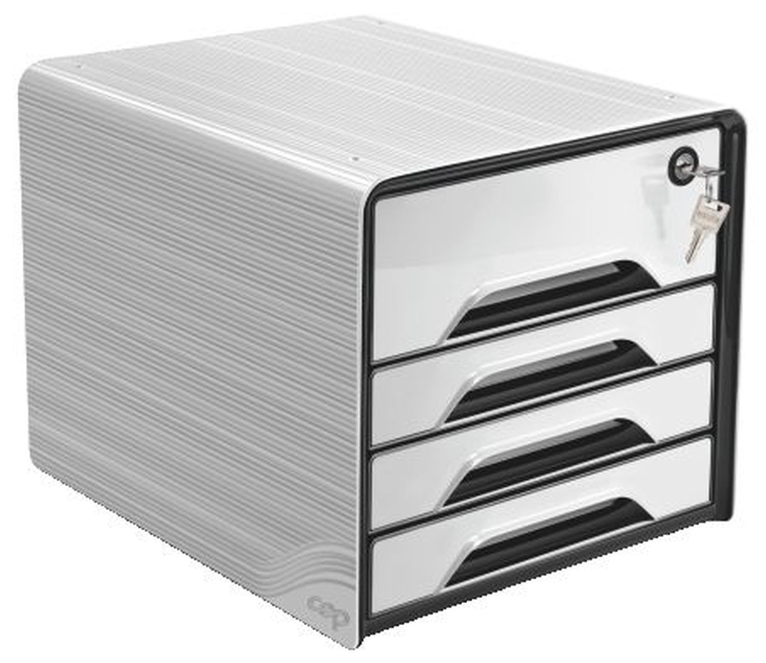 Schubladenbox Smoove 7-311S weiß/schwarz