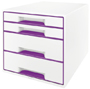 Schubladenbox WOW CUBE violett metallic