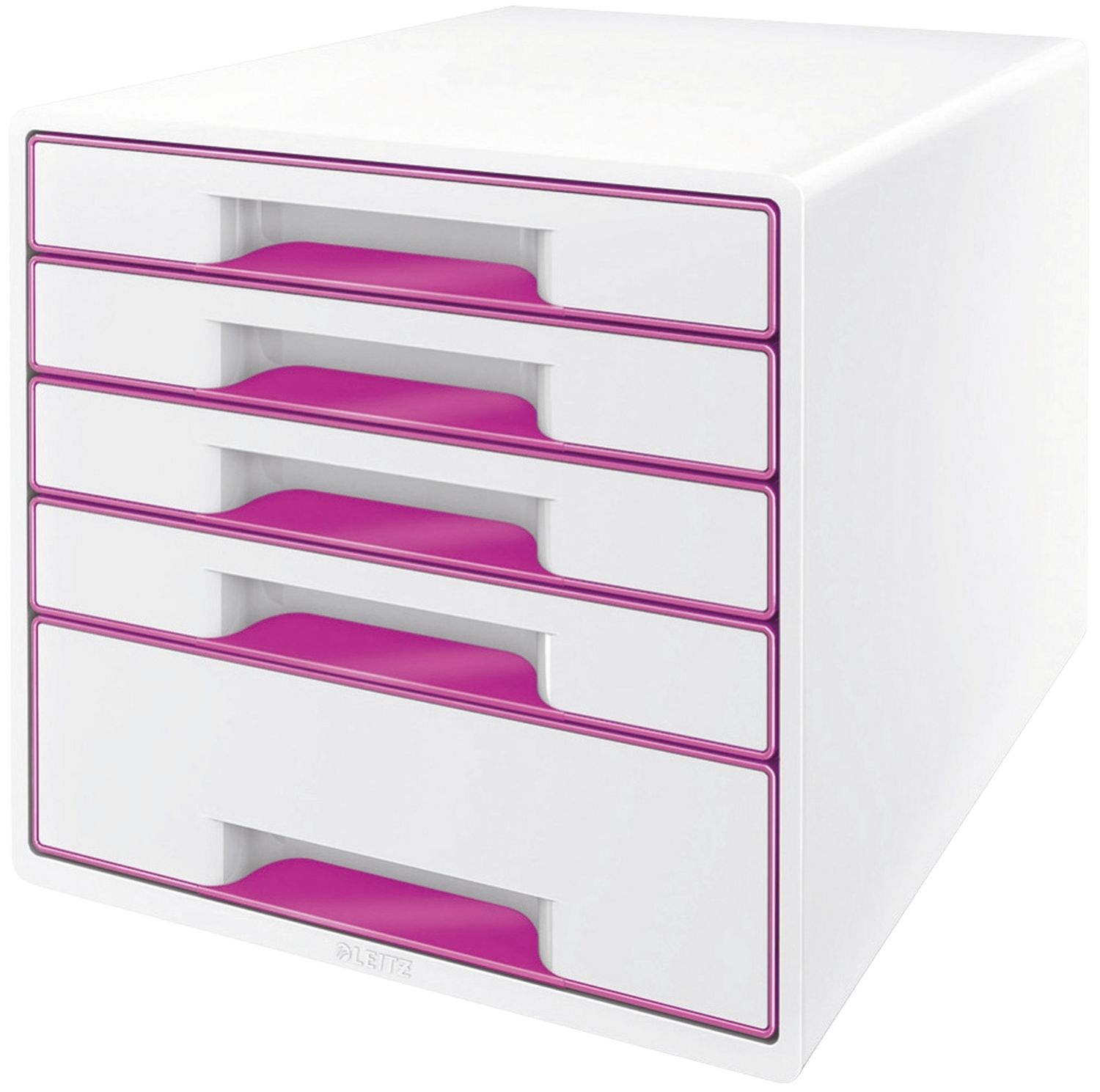 Schubladenbox WOW 5 Schubladen weiß/pink