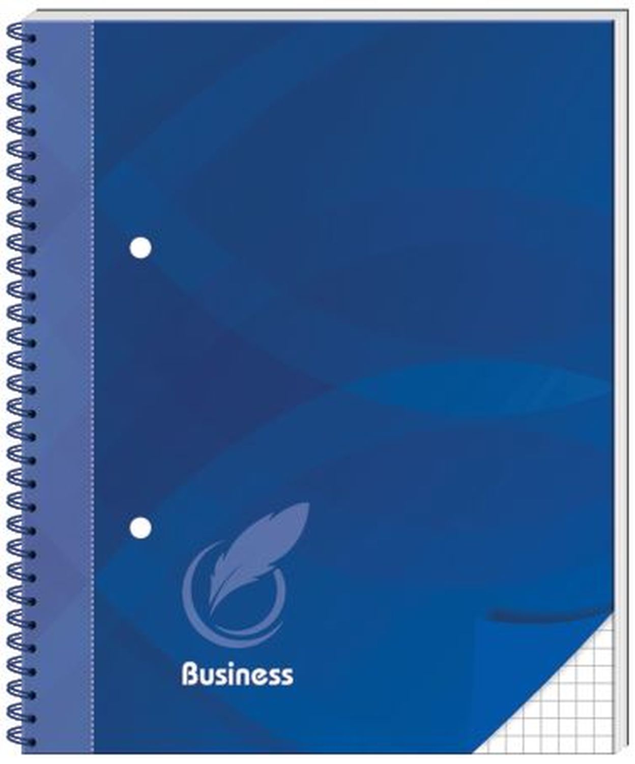 Spiralnotizbuch A5 96BL business blau