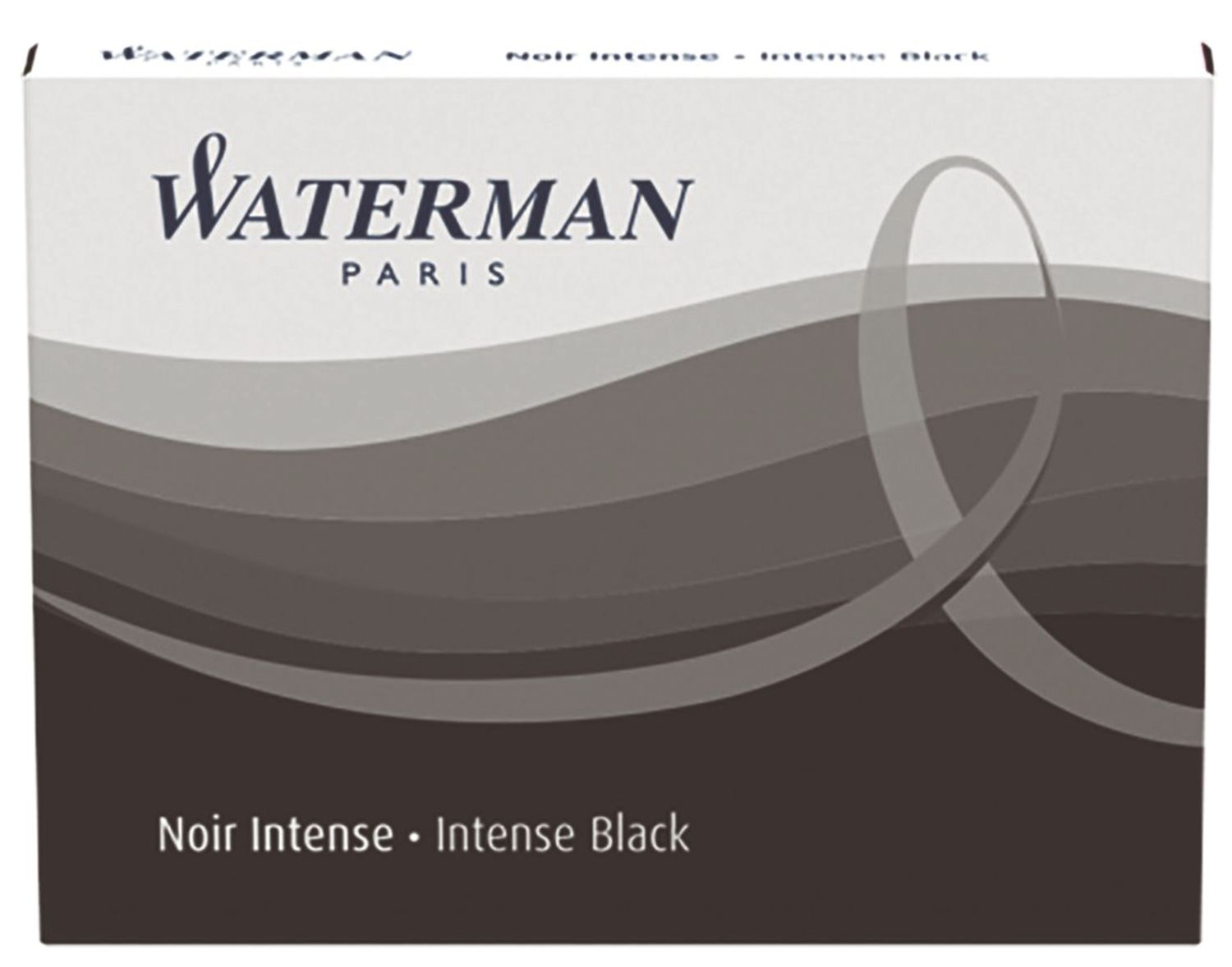 Waterman Tintenpatronen - schwarz, Standard-Großraum, 8 Patronen