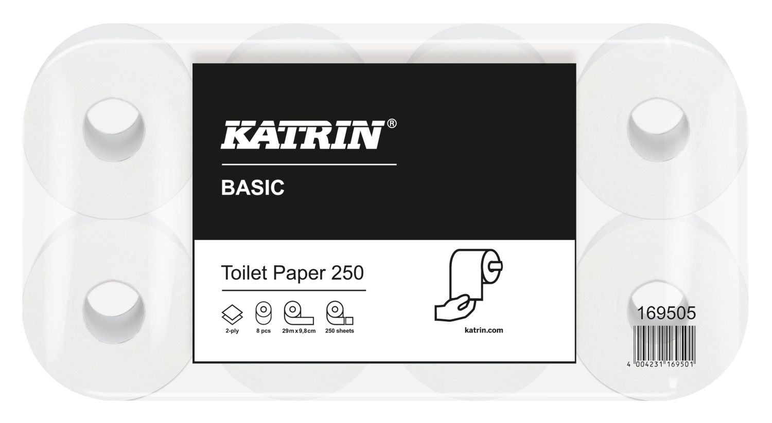 Toilettenpapier Basic Toilet 7lg n.weiß