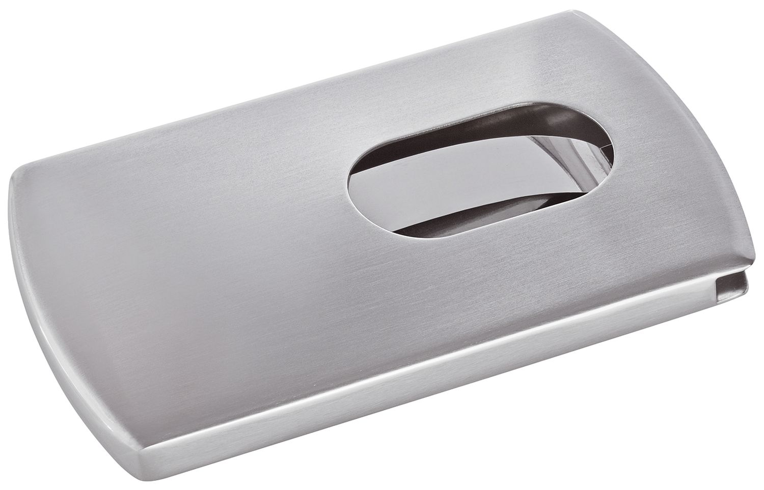 Sigel® Modisch Visitenkarten-Etui Snap - silber