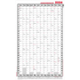 Wandkalender hoch Versandrohr 60x100cm