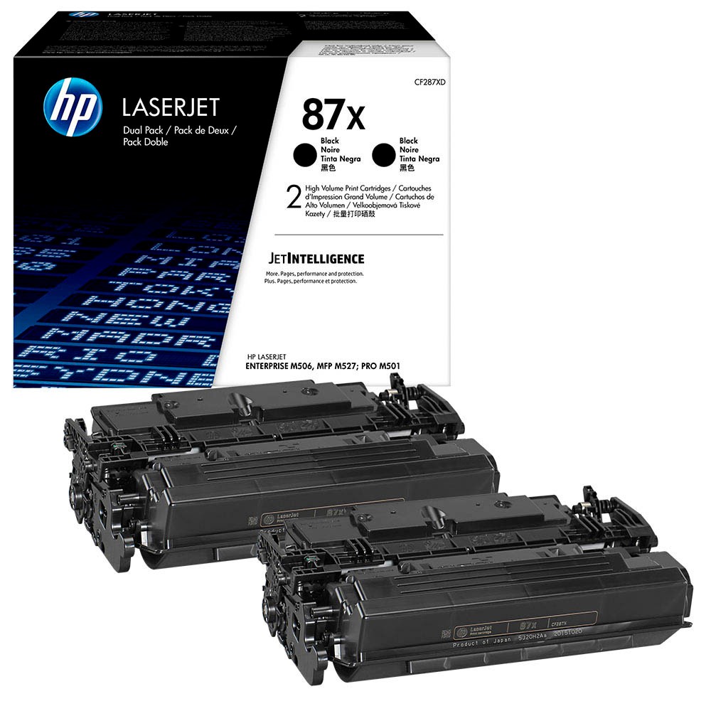 hp Toner schwarz Doppelpack No.87X je 18.000 Seiten