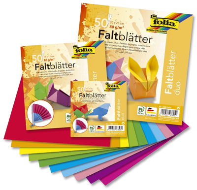 Faltblatt Duo 50BL 190 Farben sortiert