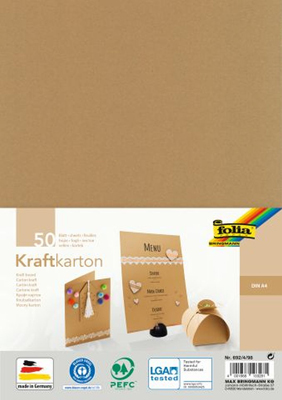 Kraftkarton A4 50BL natur