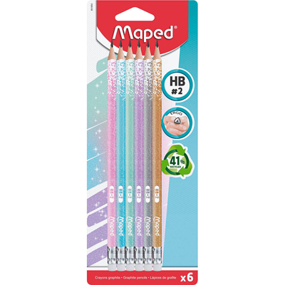 maped 851803 Bleistifte HB farbig sortiert