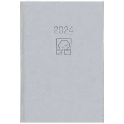 Zettler Buchkalender 876 UWS Natura - 1 Tag/1 Seite, grau