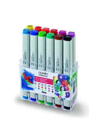 Copic 20075702 Classik VE12 Set Leuchtende Farben