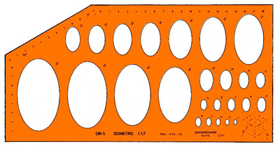 Standardgraph 1170 Ellipsenschablone ISOMETRIC