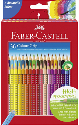 FABER CASTELL 112442 Ka-Et Farbstiftetui Colour Grip 36ST