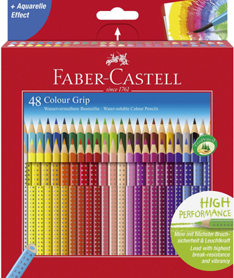 FABER CASTELL 112449 Ka-Et Farbstiftetui Colour Grip 48ST