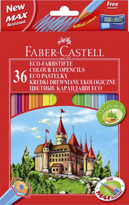 Farbstiftetui Castle 36ST sort