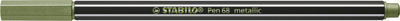 Faserschreiber Pen 68 metallic hellgrün VE10