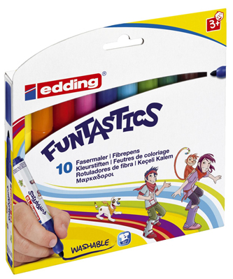 EDDING 14-10 Faserschreiber Funtastics 10ST sotiert