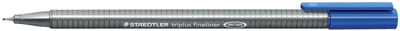 STAEDTLER 334-37 Feinliner Triplus 0,3mm cyanblau VE10