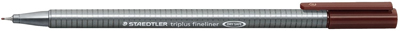 Staedtler 334-76 0,3mm Feinliner Triplus van-Dyke-braun VE10