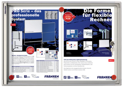 FRANKEN Flachschaukasten FSA3 3x A4