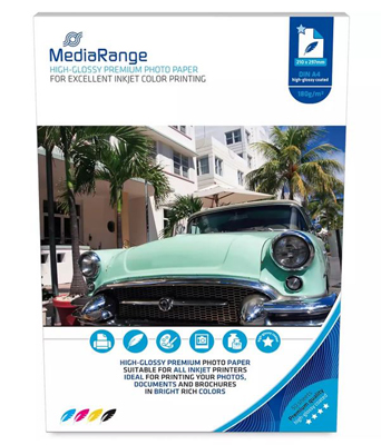 MEDIARANGE FOTOPAPIER A4 180gr WEISS