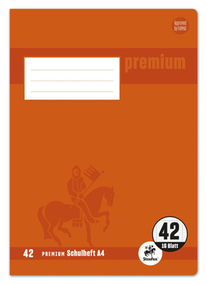 Staufen Premium 734010342 Heft A4 16Blatt Lin42 kariert VE5