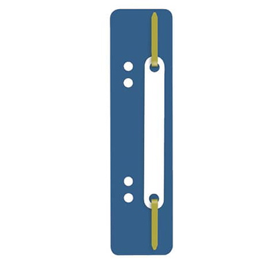 Q-Connect Heftstreifen Kunststoff,kurz -Deckleiste aus Kunststoff,blau,25 Stück