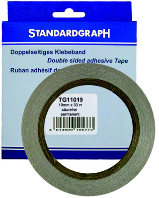 Standardgraph TG11012 Doppelseitiges Klebeband permanent