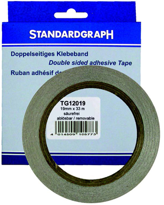 Standardgraph TG12019 Doppelseitiges Klebeband ablösbar