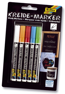 Kreidemarker 1-2mm 5Farben