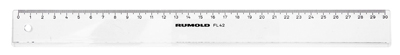 Rumold FL 42/50 Kunststoff-Lineal transparent 50 cm