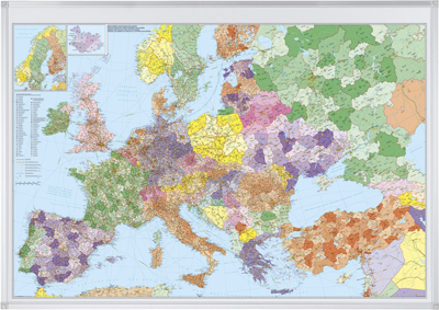 Wandtafel Europa