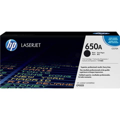 HP CE270A 650A Lasertoner schwarz 13.500 Seiten