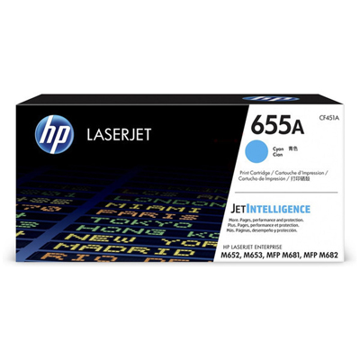 HP Lasertoner Nr.655A cyan