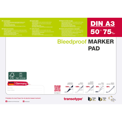 Marker Pad 25002 70 g/m² A3, 50 Blatt