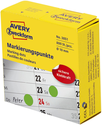 Markierungspunkte D10mm grün