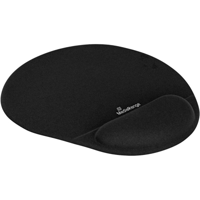 MediaRange Mousepad mit Handgelenkauflage schwarz