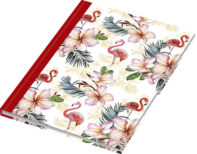 Notizbuch Flamingo rot VE4